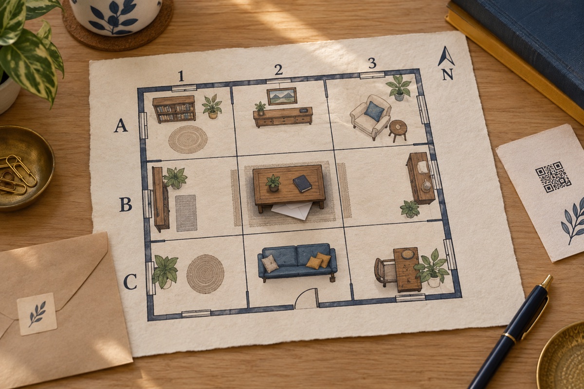 Montaje ilustrativo de La habitación cuadriculada
